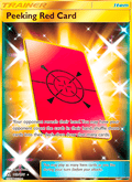 Peeking Red Card 169/156 Ultra Prism English Pokémon card