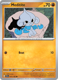 Meditite 77/142 Stellar Crown English Pokémon card