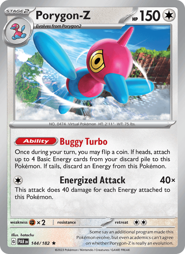 Porygon-Z 144/182 Paradox Rift English Pokémon card