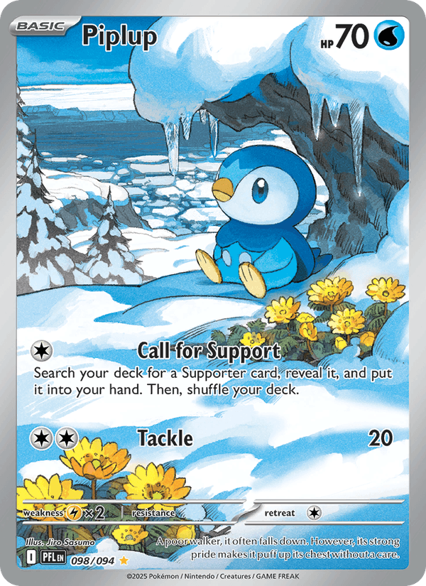 Piplup 98/94 Phantasmal Flames English Pokémon card