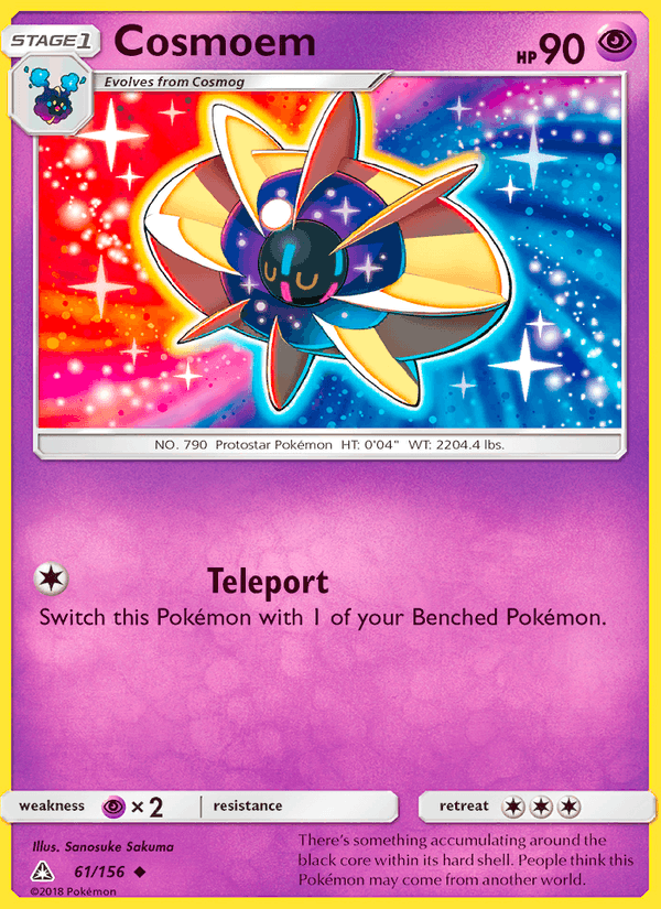Cosmoem 61/156 Ultra Prism English Pokémon card
