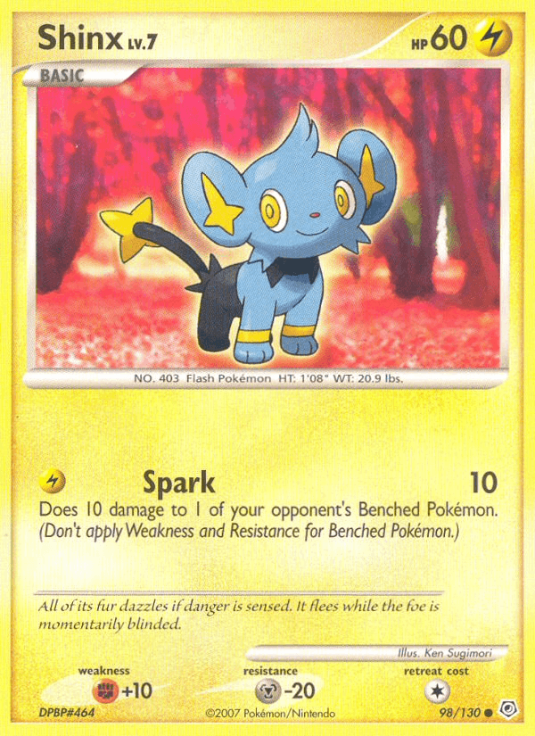 Shinx 98/130 Diamond & Pearl English Pokémon card