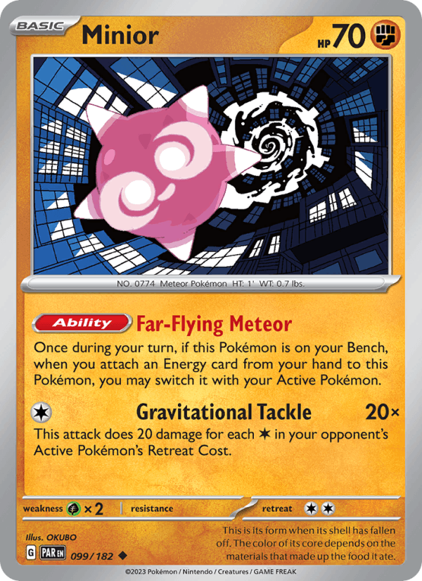 Minior 99/182 Paradox Rift English Pokémon card
