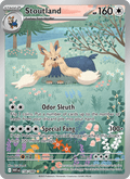 Stoutland 156/86 White Flare English Pokémon card