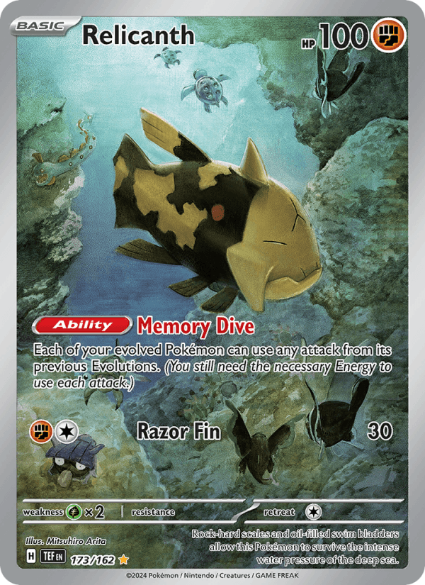 Relicanth 173/162 Temporal Forces English Pokémon card