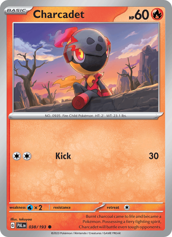 Charcadet 38/193 Paldea Evolved English Pokémon card