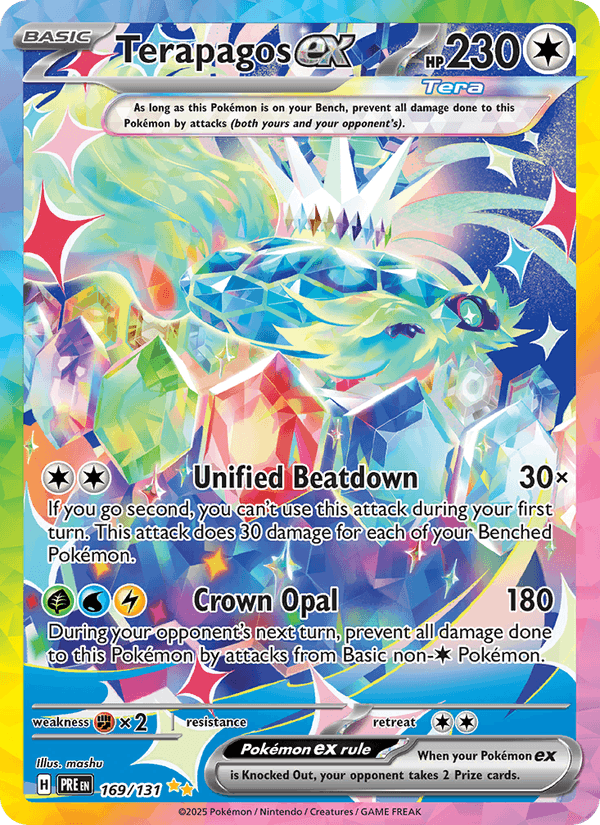 Terapagos ex 169/131 Prismatic Evolutions English Pokémon card