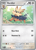 Herdier 171/197 Obsidian Flames English Pokémon card