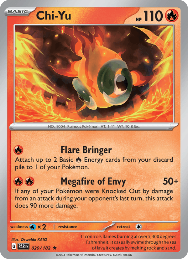 Chi-Yu 29/182 Paradox Rift English Pokémon card