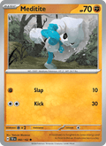 Meditite 82/162 Temporal Forces English Pokémon card