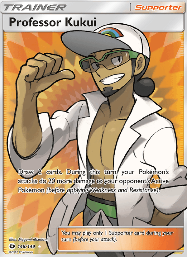 Professor Kukui 148/149 Sun & Moon Base Set English Pokémon card