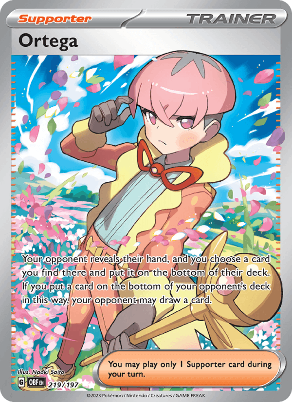 Ortega 219/197 Obsidian Flames English Pokémon card