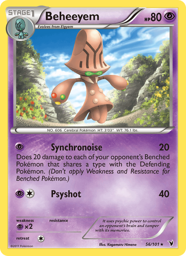 Beheeyem 56/101 Noble Victories English Pokémon card