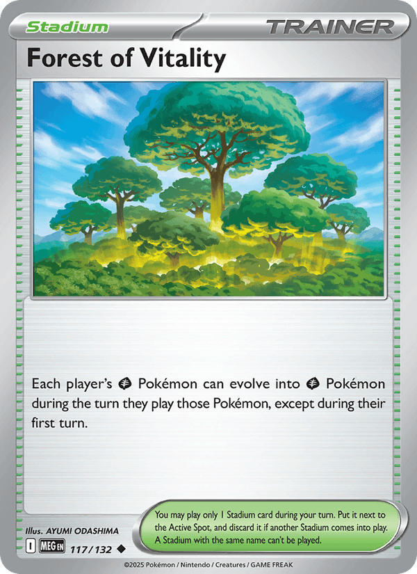 Forest of Vitality 117/132 Mega Evolution English Pokémon card