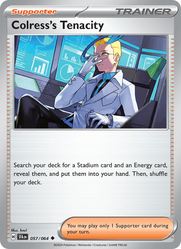 Colress's Tenacity 57/64 Shrouded Fable English Pokémon card