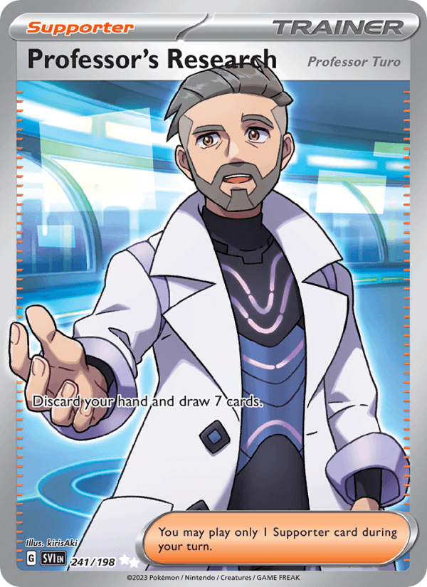 Professor's Research (Professor Turo) 241/198 Scarlet & Violet English Pokémon card