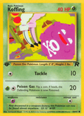 Koffing 58/82 Team Rocket English Pokémon card