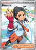 Nemona 229/91 Paldean Fates English Pokémon card