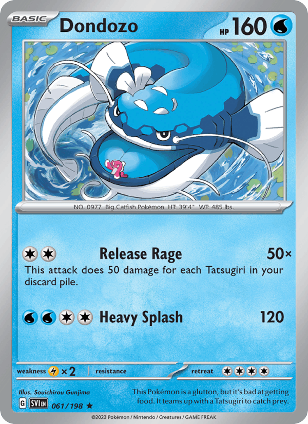Dondozo 61/198 Scarlet & Violet English Pokémon card