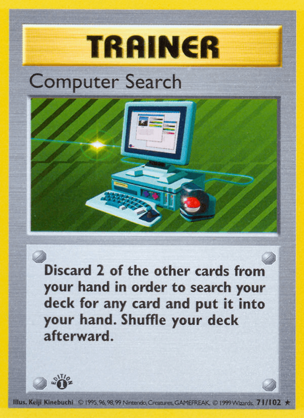 Computer Search 71/102 Base Set English Pokémon card