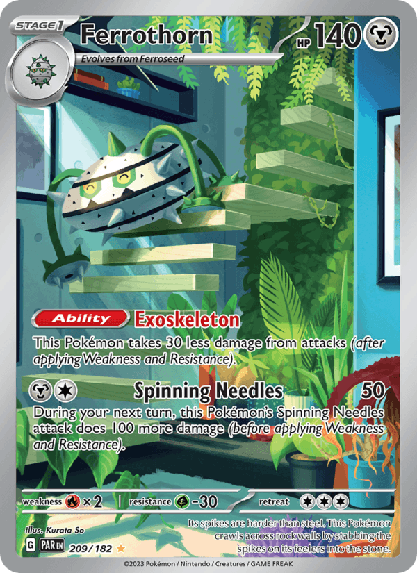 Ferrothorn 209/182 Paradox Rift English Pokémon card