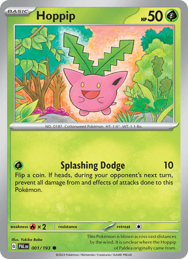 Hoppip 1/193 Paldea Evolved English Pokémon card
