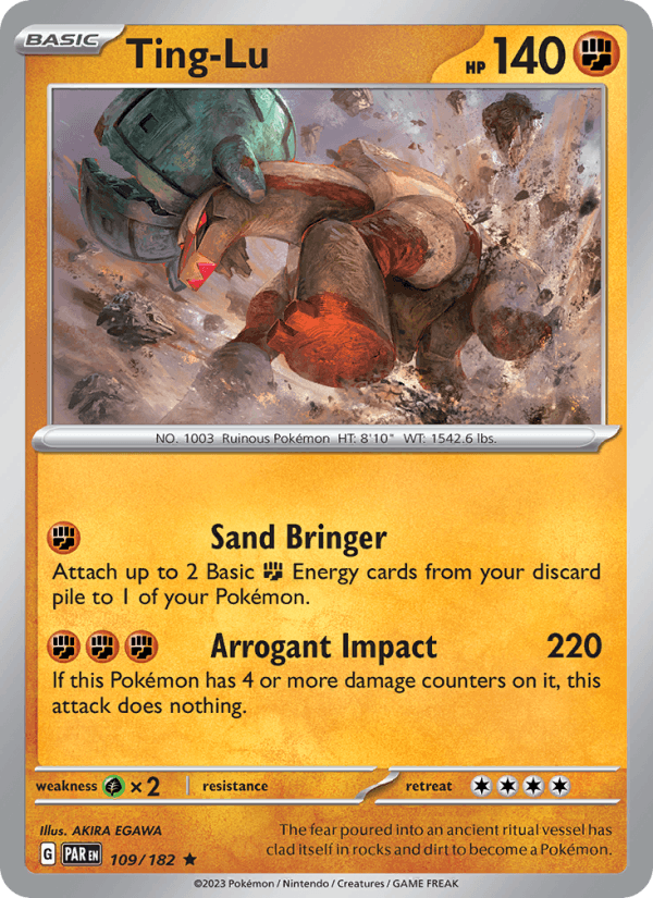 Ting-Lu 109/182 Paradox Rift English Pokémon card