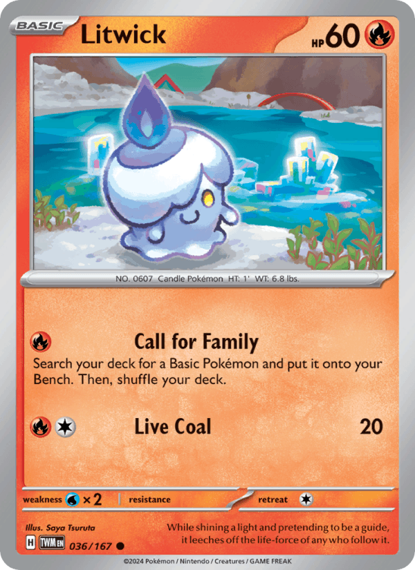 Litwick 36/167 Twilight Masquerade English Pokémon card