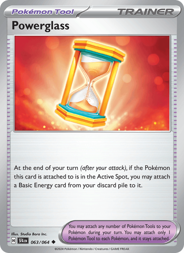 Powerglass 63/64 Shrouded Fable English Pokémon card
