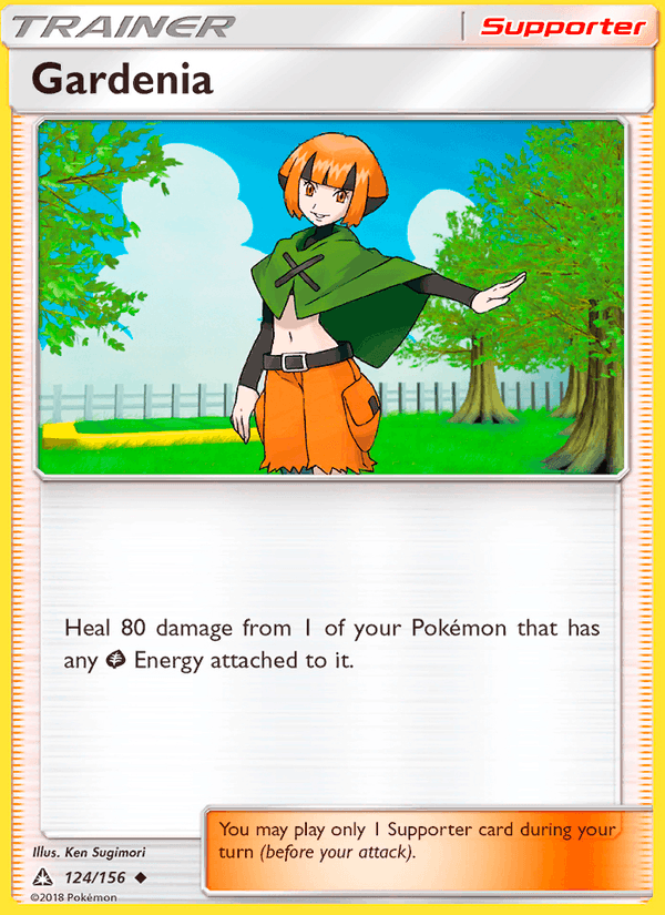 Gardenia 124/156 Ultra Prism English Pokémon card