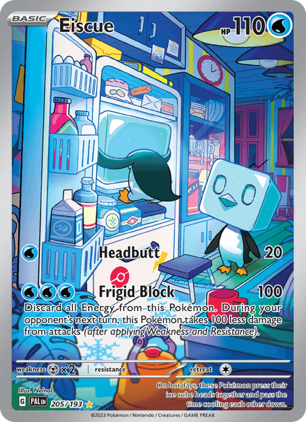 Eiscue 205/193 Paldea Evolved English Pokémon card