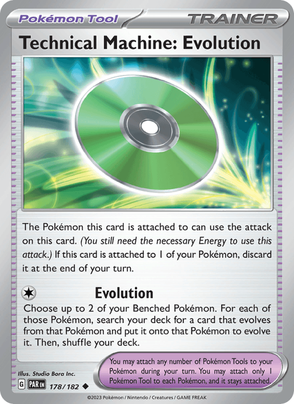 Technical Machine: Evolution 178/182 Paradox Rift English Pokémon card