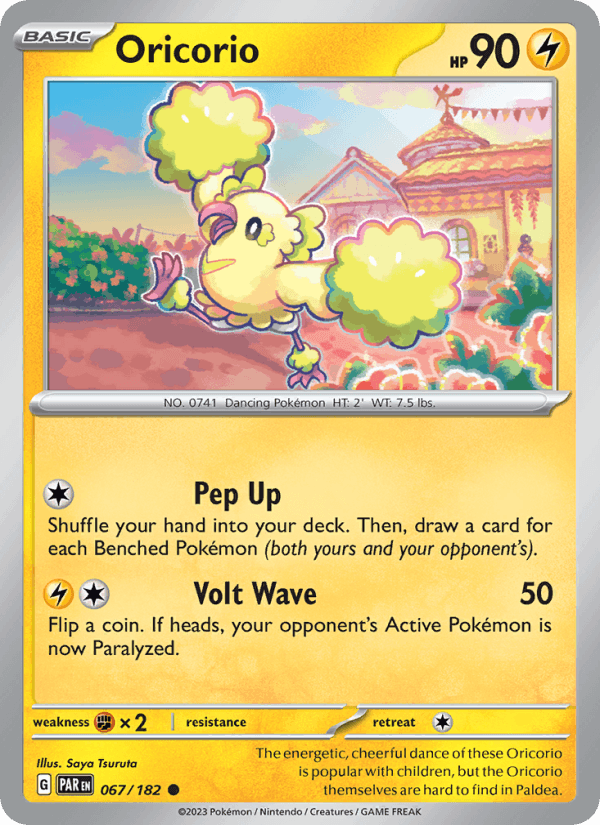 Oricorio 67/182 Paradox Rift English Pokémon card