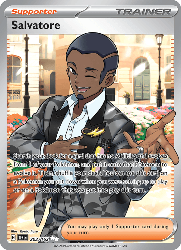 Salvatore 202/162 Temporal Forces English Pokémon card
