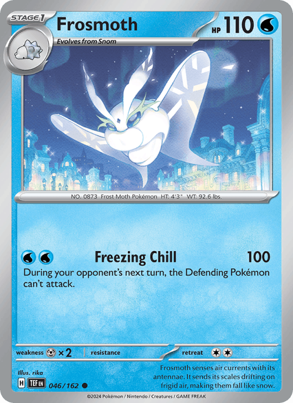 Frosmoth 46/162 Temporal Forces English Pokémon card