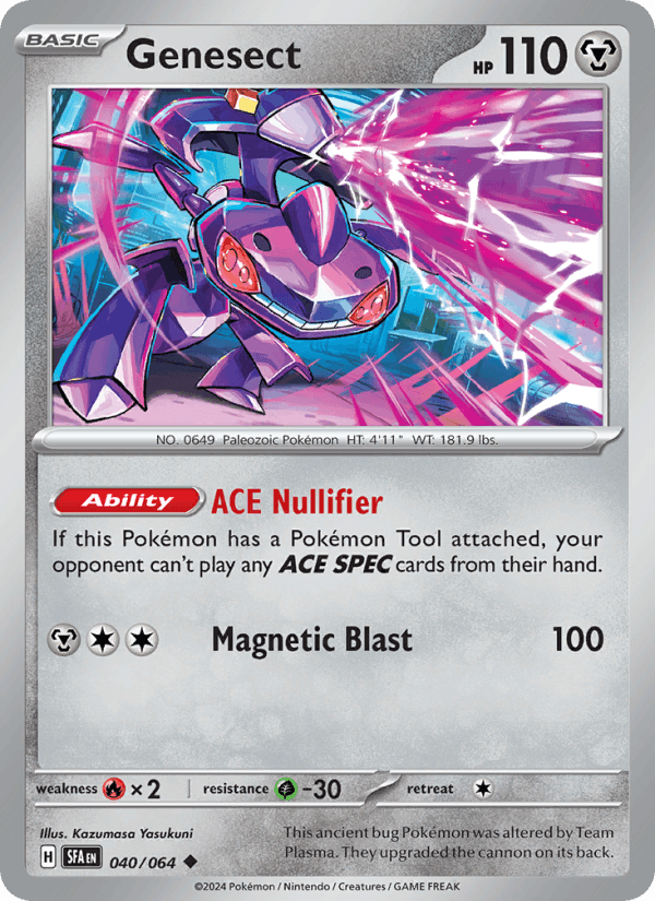 Genesect 40/64 Shrouded Fable English Pokémon card