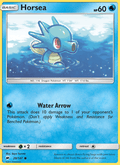 Horsea 29/147 Burning Shadows English Pokémon card