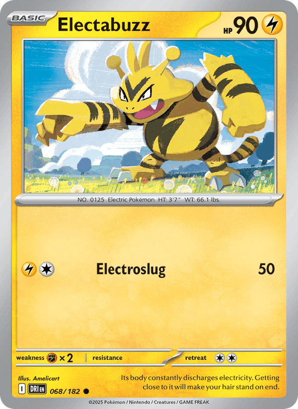 Electabuzz 68/182 Destined Rivals English Pokémon card