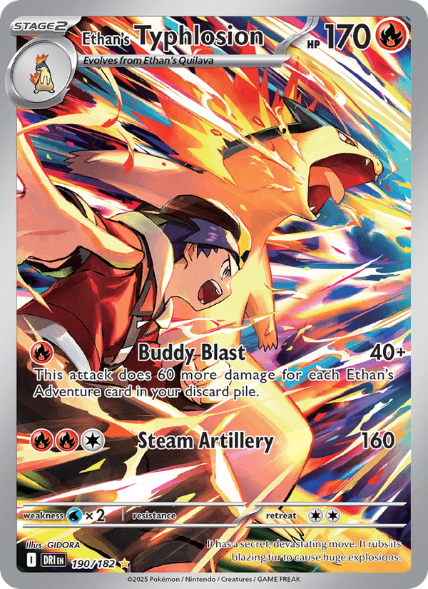 Ethan's Typhlosion 190/182 Destined Rivals English Pokémon card