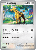 Girafarig 154/193 Paldea Evolved English Pokémon card
