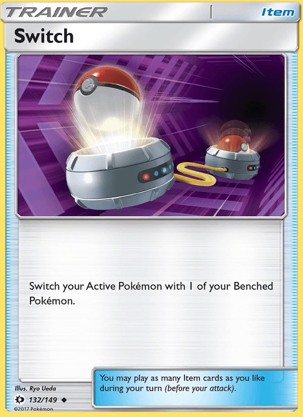 Switch 132/149 Sun & Moon Base Set English Pokémon card