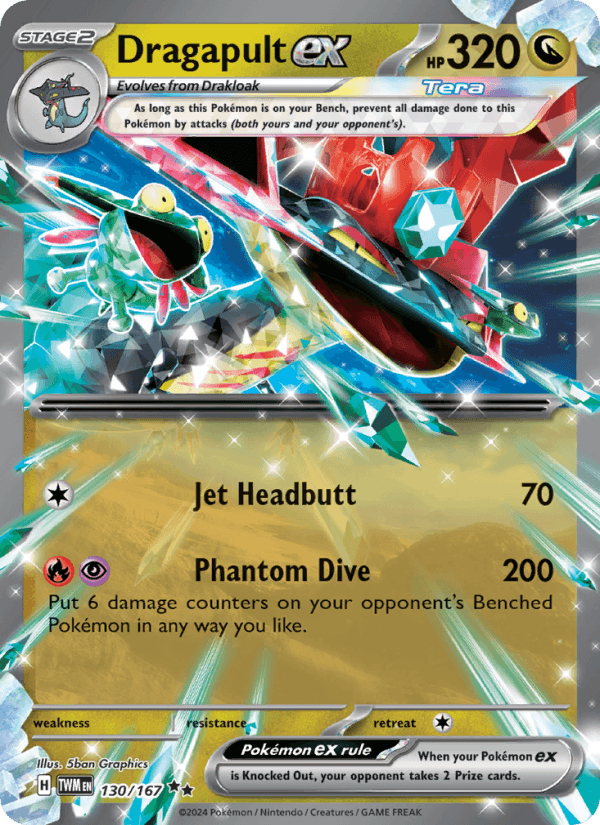 Dragapult ex 130/167 Twilight Masquerade English Pokémon card
