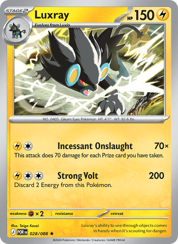 Luxray 28/88 Perfect Order English Pokémon card