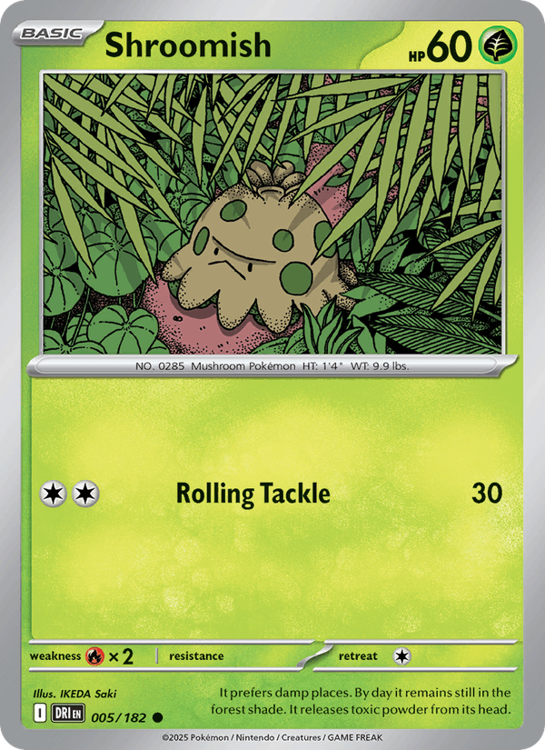 Shroomish 5/182 Destined Rivals English Pokémon card