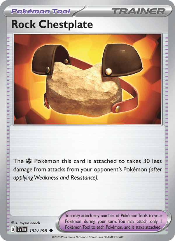 Rock Chestplate 192/198 Scarlet & Violet English Pokémon card