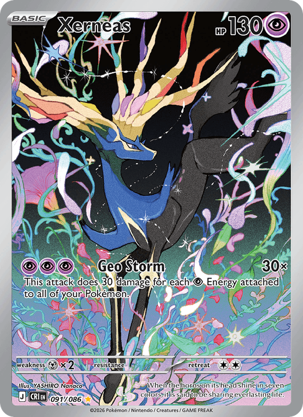 Xerneas 91/86 Chaos Rising English Pokémon card