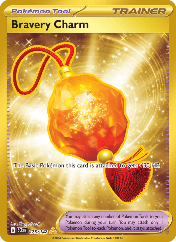 Bravery Charm 175/142 Stellar Crown English Pokémon card