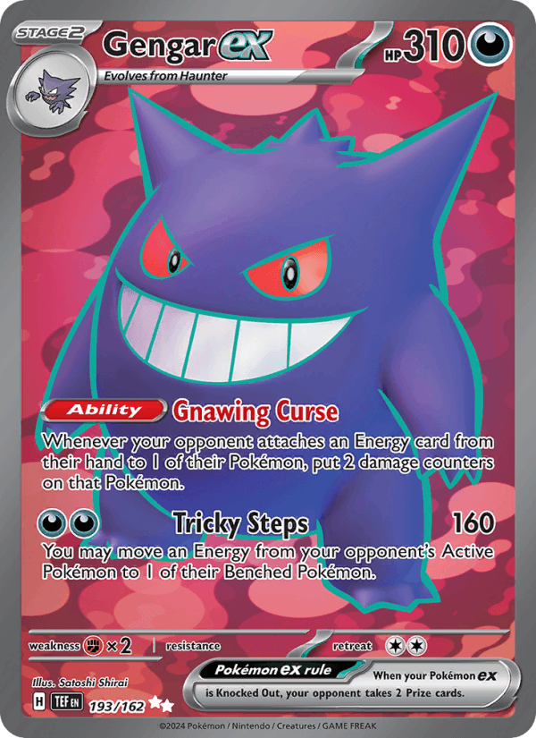 Gengar ex 193/162 Temporal Forces English Pokémon card