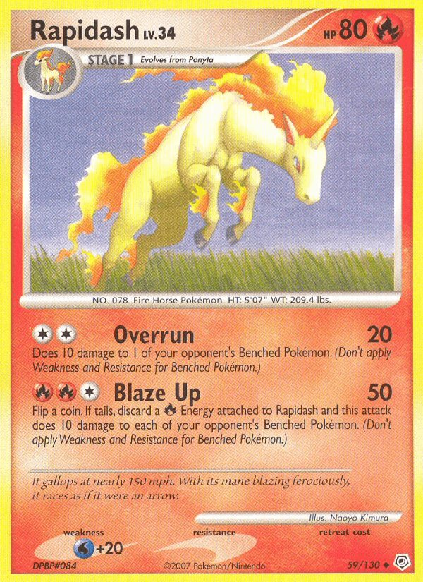 Rapidash 59/130 — Diamond & Pearl [EN] — FrostPeak Collectibles