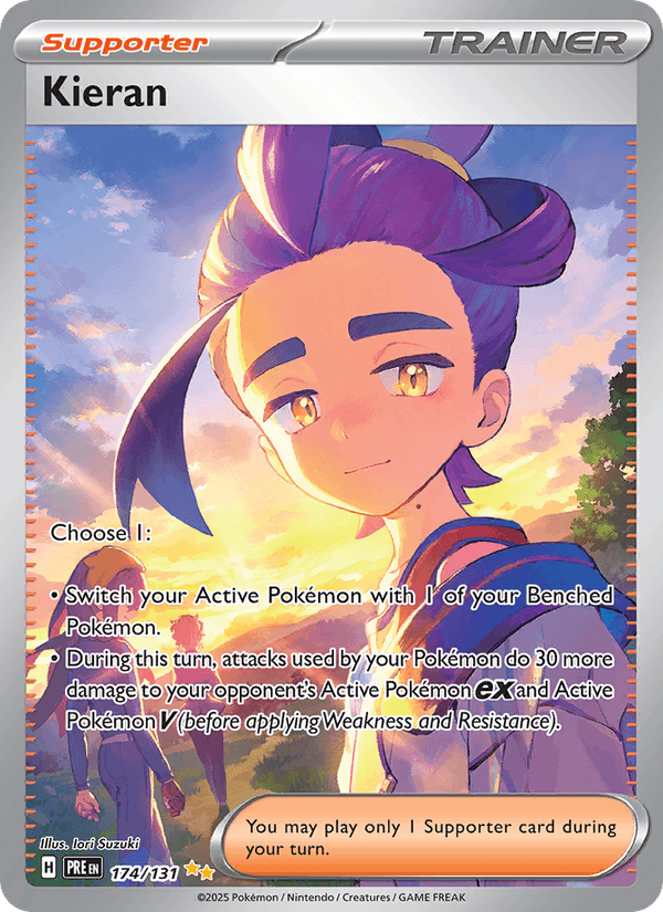 Kieran 174/131 Prismatic Evolutions English Pokémon card